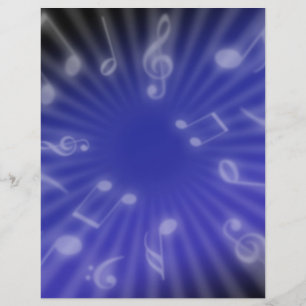 Lámina Música azul