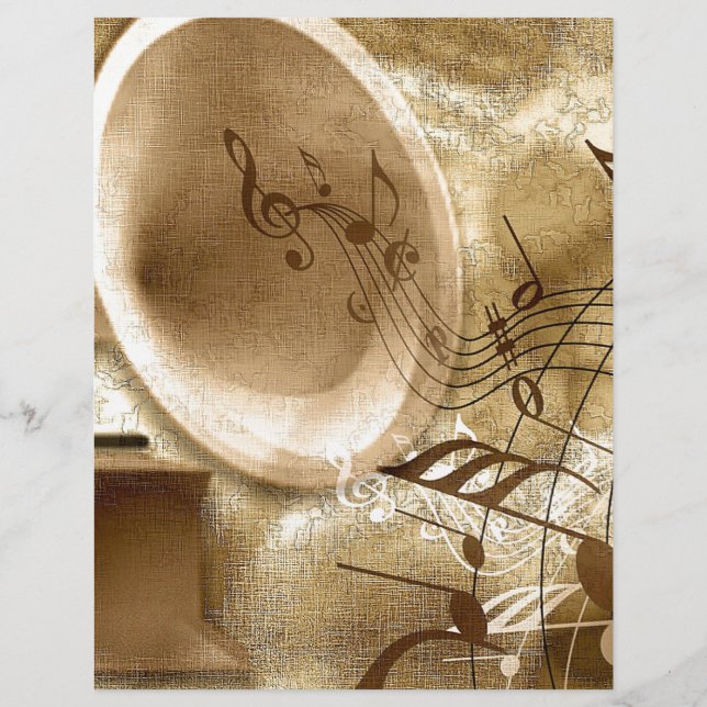 Lámina Música vintage (Anverso)