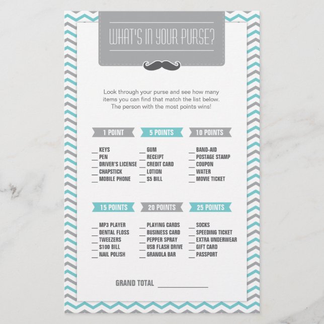 Lámina Mustache / Pequeño hombre qué hay en tu juego de b (Anverso)