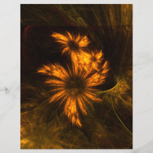 Lámina Mystique Garden Resumen Letra Art Letterhead