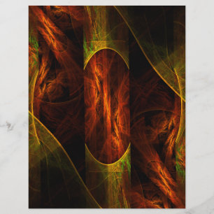Lámina Mystique Jungle Abstract Art Letterhead
