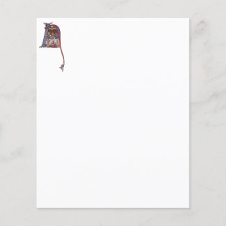 Lámina N inicial iluminado