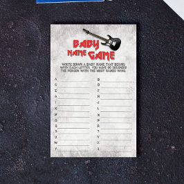 Lámina Nacido en la roca - juego de nombre del bebé