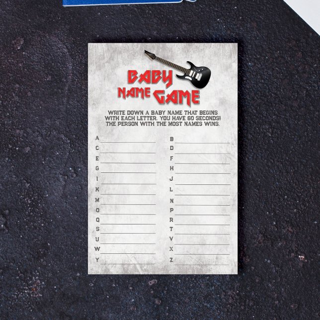 Lámina Nacido en la roca - juego de nombre del bebé (Subido por el creador)