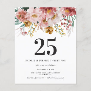 Lámina Nacimiento de color de agua giratoria floral edita