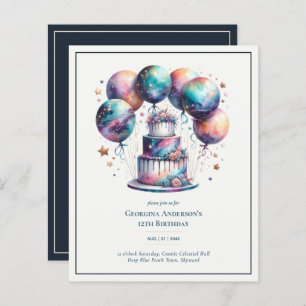 Lámina NACIMIENTO Nocturno Cosmic Celestial Galaxy Starry