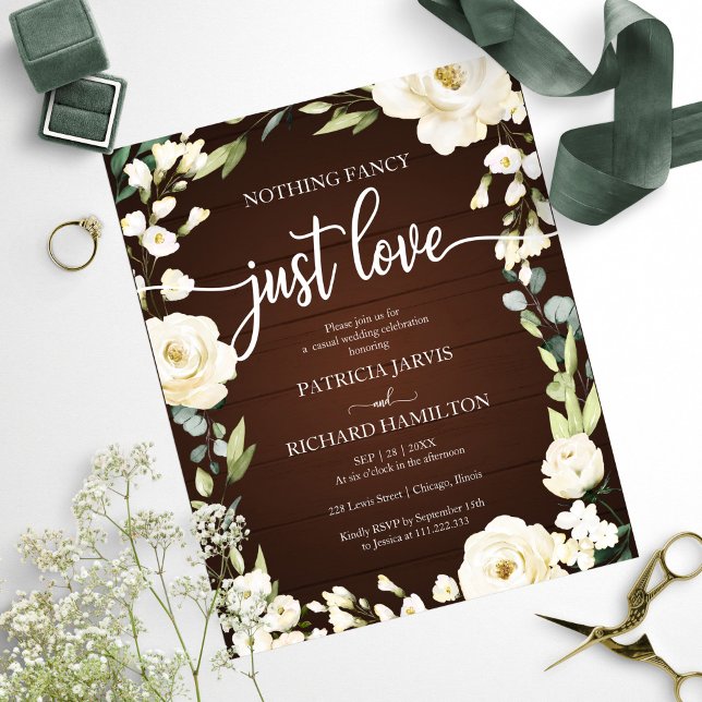 Lámina Nada de Fantasía Floral Invitación de Boda Económi (Subido por el creador)