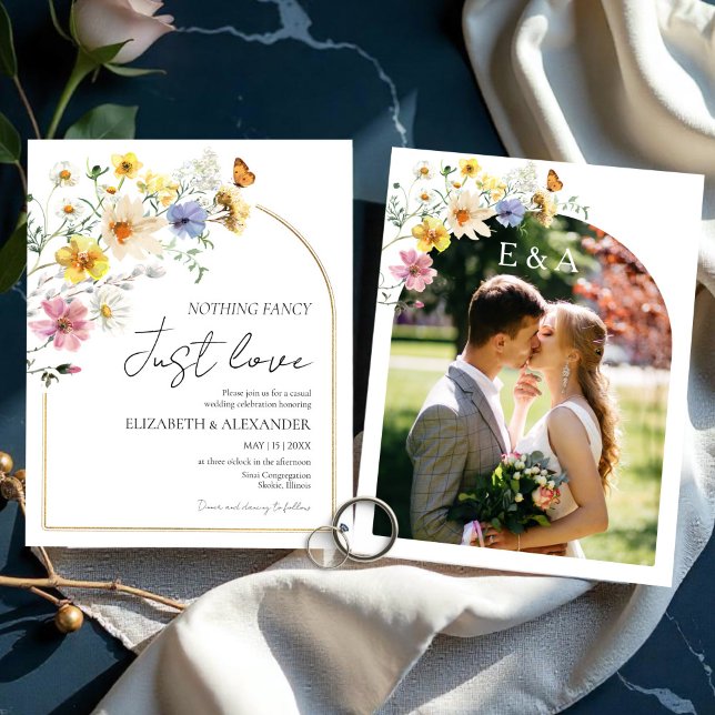 Lámina Nada Fancy Just Love | Invitación a Boho Wedding (Subido por el creador)