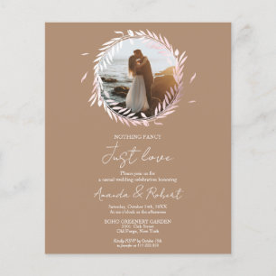 Lámina Nada Fancy Love Just Love Budget Wedding Invitatio