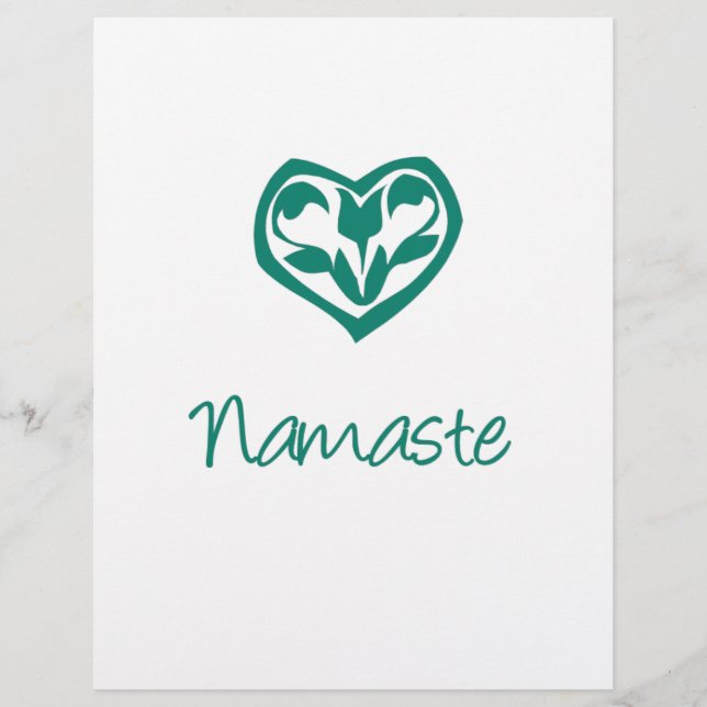 Lámina Namaste verde (Anverso)