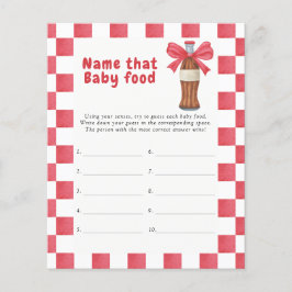 Lámina Name that baby food Soda Bottle