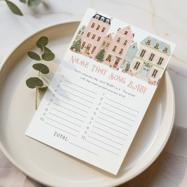 Lámina Name That Song Baby Christmas Village game