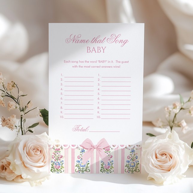Lámina Name That Song Baby Love Shack Baby Coquette game (Subido por el creador)