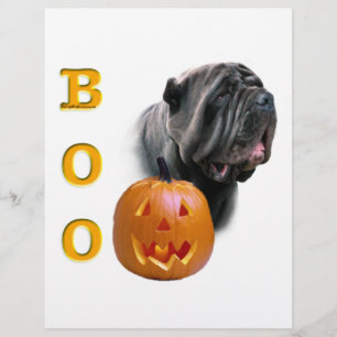 Lámina Napolitano Mastiff Halloween BOO