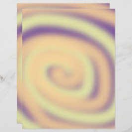 Lámina Naranja amarillo Púrpura Swirl Blend Scrapbook Pap