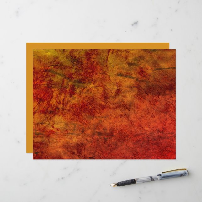 Lámina Naranja ardiente de textura  ardiente marrón antig (Anverso/Reverso In Situ)