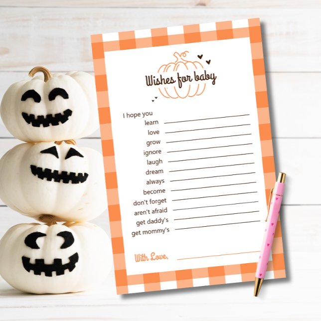 Lámina Naranja Brown Retro Deseos Mínimos De Calabaza Par (Subido por el creador)