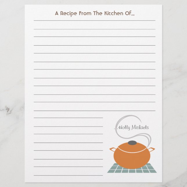 Lámina Naranja Cocina De La Cocina De... (Anverso)