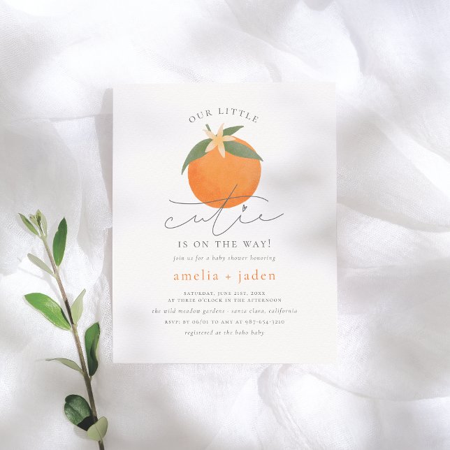 Lámina Naranja Cutie pequeño presupuesto - Baby Shower (Subido por el creador)