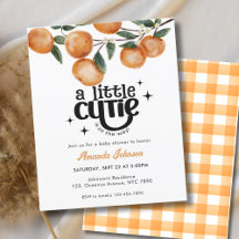 Naranja de Citrus Cutie Little Budget Baby Shower