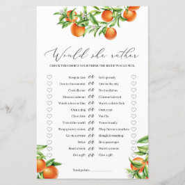 Lámina Naranja de Citrus Frutos de Verano Prefiere jugar