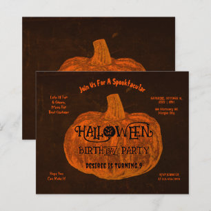 Lámina Naranja de Halloween Calabaza Presupuesto del part