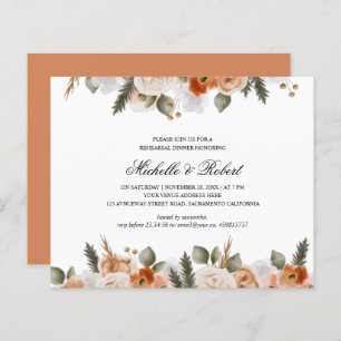 Lámina Naranja de moda Ivory Sage Boda ensayo Cena