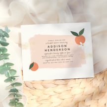 Naranja floral de presupuesto, ducha de novia rosa