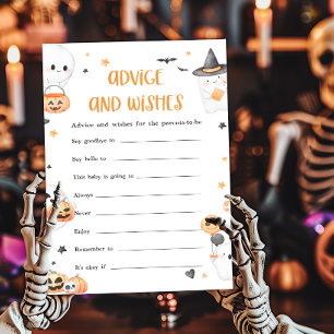Lámina Naranja Halloween Pequeño consejo de boo y juego d