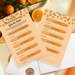 Lámina Naranja Pequeño juego de predicciones de cítricos