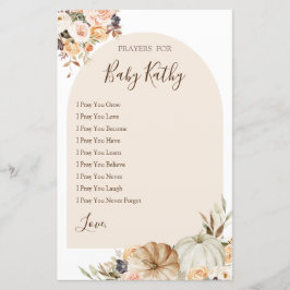 Lámina Naranja quemado Calabaza Oraciones de amor para Ró