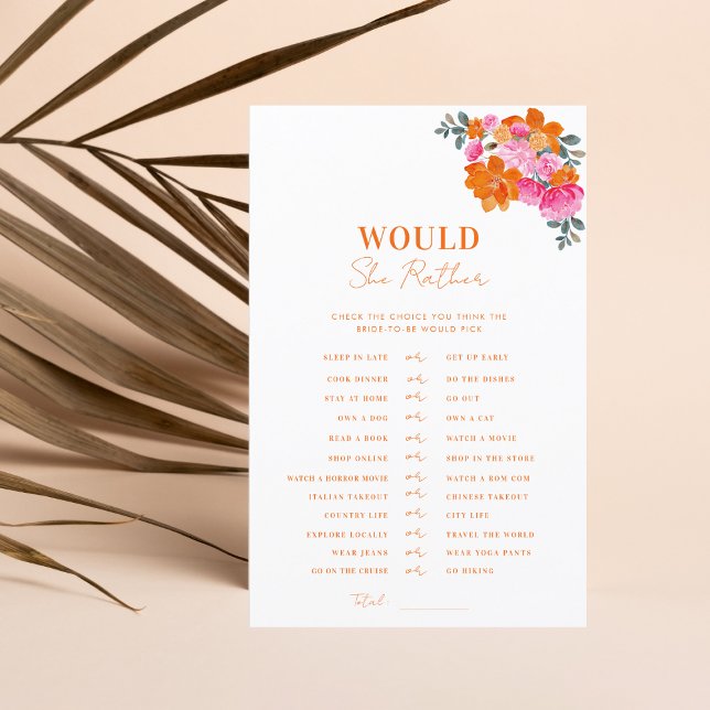 Lámina Naranja Rosa Ducha De Novias Prefiere Jugar (Subido por el creador)