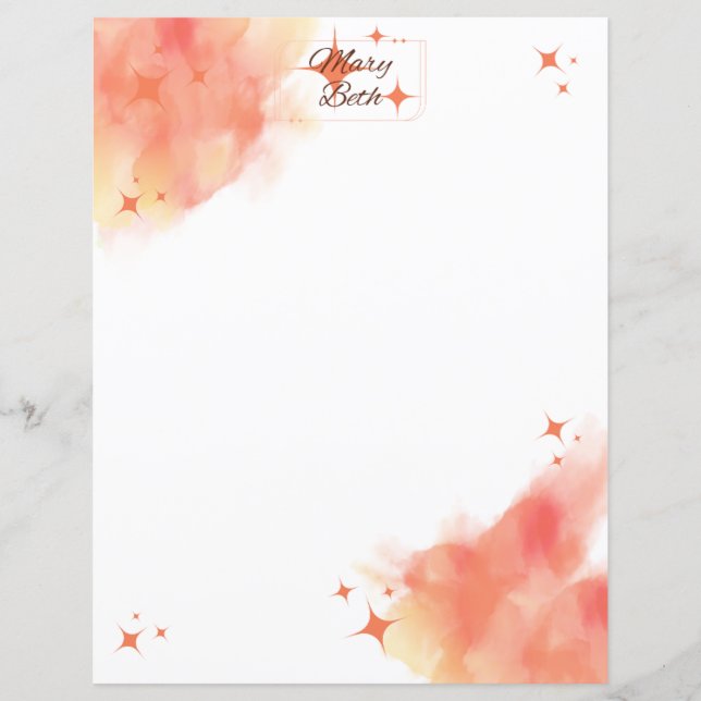 Lámina Naranja Sonic Stationary (Anverso)