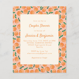 Lámina Naranjas de presupuesto Ducha de Parejas de Acuare