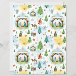 Lámina Nativity Christmas craft paper