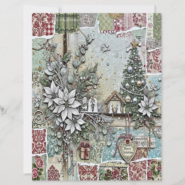 Lámina Nativity Christmas craft paper (Anverso)