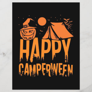 Lámina Naturaleza del campamento de Halloween