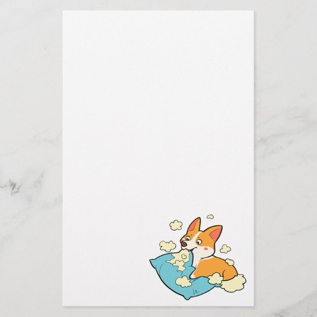 Lámina Naughty Corgi (Anverso)