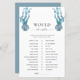 Lámina Nautica Shell Bridal Shower preferiría jugar