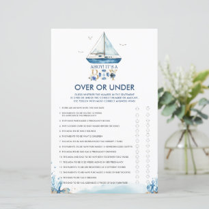 Lámina Nautical Ahoy es un juego de niños con o sin bebé