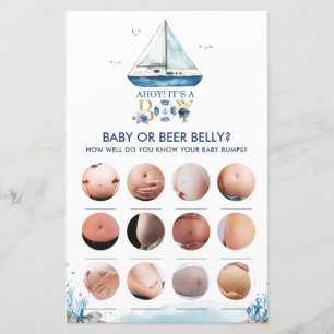 Lámina Nautical Ahoy es un niño lo que hay en tu juego de