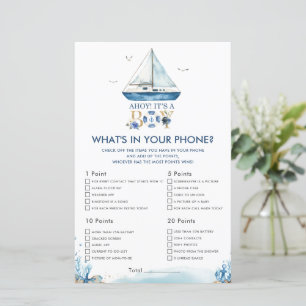 Lámina Nautical Ahoy es un niño lo que hay en tu juego de