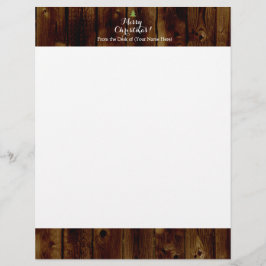 Lámina Navidad Alegre Madera Vintage País