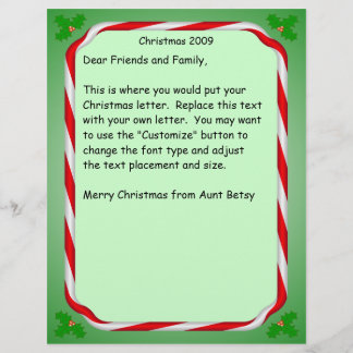 Lámina Navidad carta Frontera Candy Cane