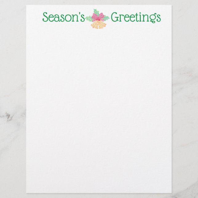 Lámina Navidad de los cascabeles inmóvil por Sue Weidlich (Anverso)