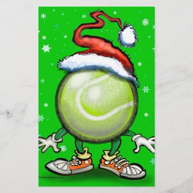Lámina Navidad de Tenis (Anverso)