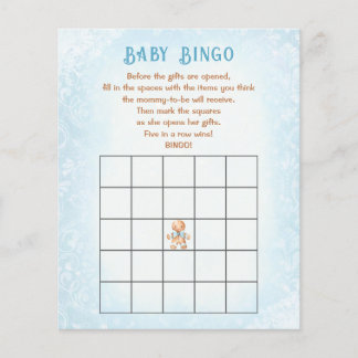 Lámina Navidad Niño Juego Baby Shower Bingo