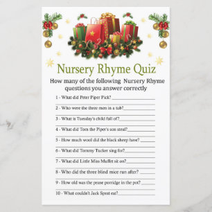 Lámina Navidad presenta Rhyme de Nursery Prueba de bebé d