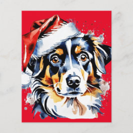 Lámina Navidades adorables cachorros