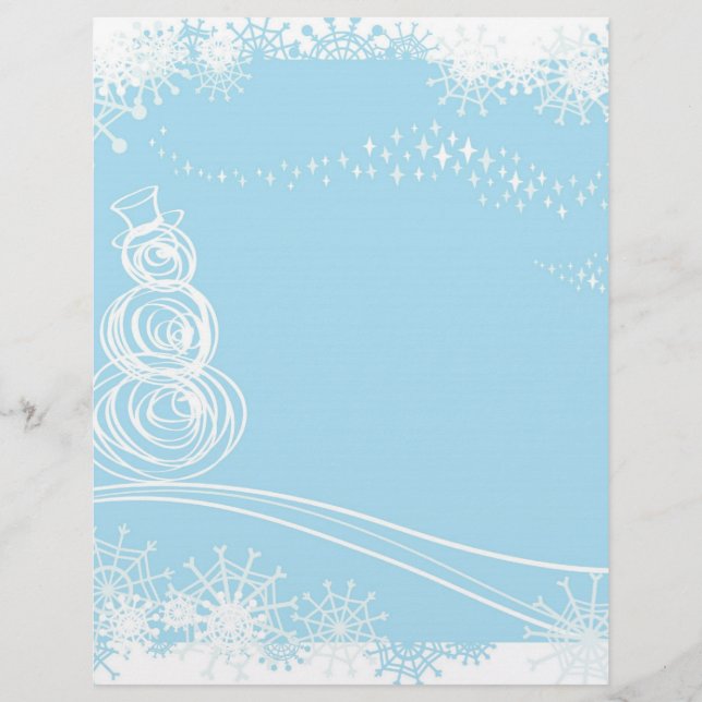 Lámina Navidades azules (Anverso)